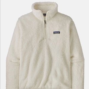 Patagonia Los Gatos 1/4 zip Birch White Fleece Pullover